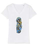 Sirena Tricou mânecă scurtă guler V Damă Evoker