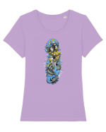 Sirena Tricou mânecă scurtă guler larg fitted Damă Expresser