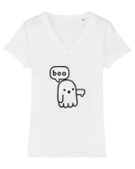 Fantoma dezaprobarii Tricou mânecă scurtă guler V Damă Evoker