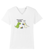 Ultimul Unicorn Tricou mânecă scurtă guler V Bărbat Presenter