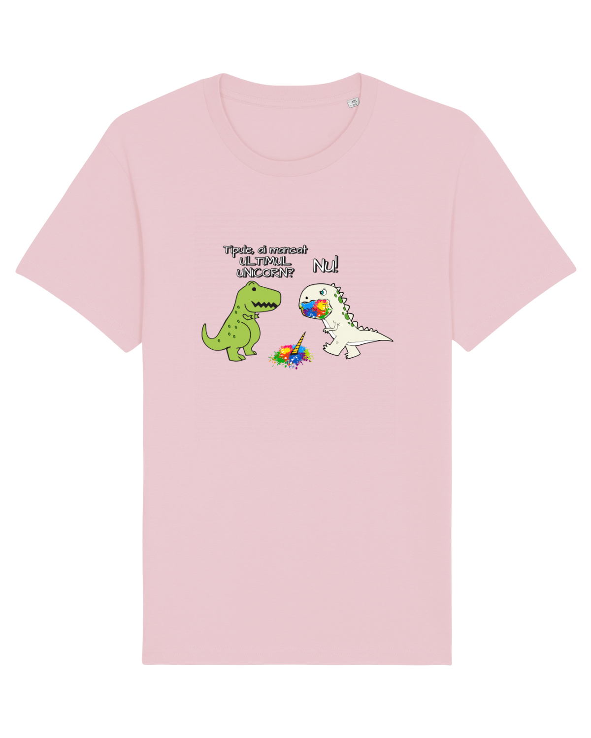 Tricou mânecă scurtă Unisex Rocker Cotton Pink