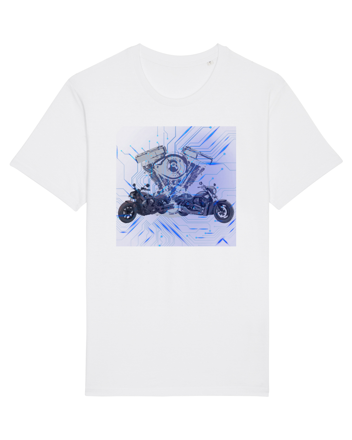 Tricou mânecă scurtă Unisex Rocker White