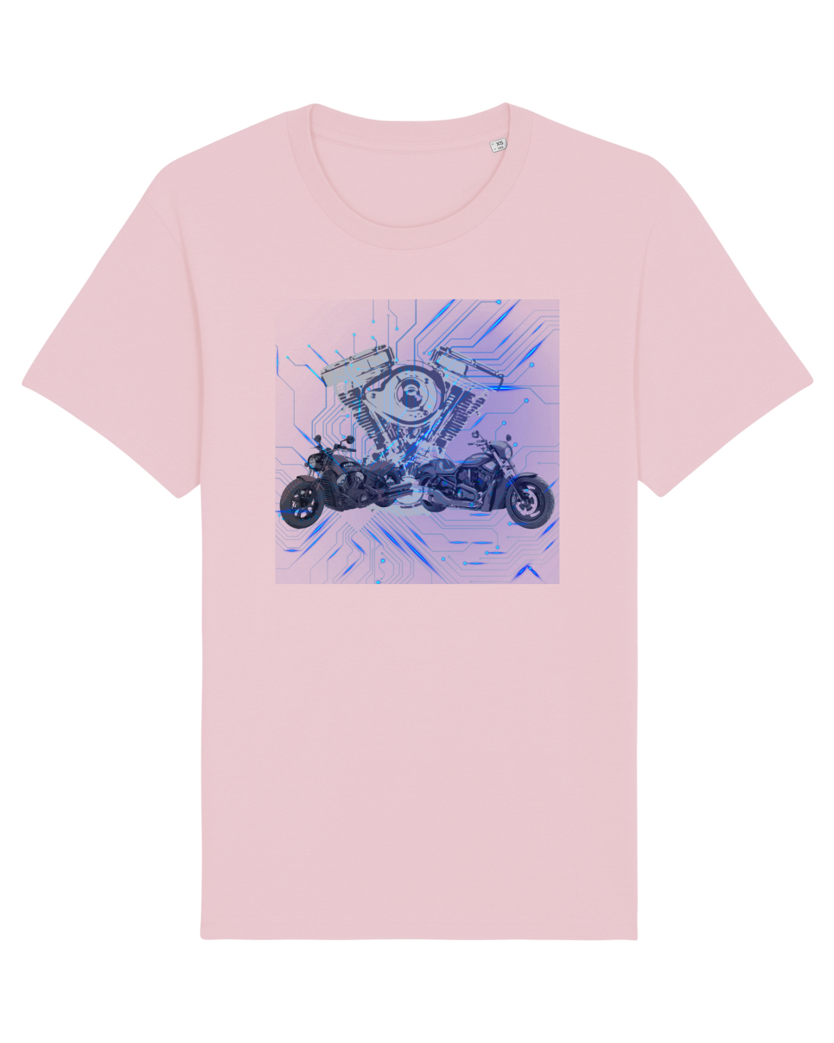 Tricou mânecă scurtă Unisex Rocker Cotton Pink