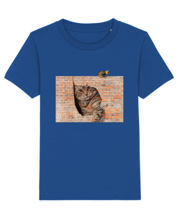 Cats on walls  Majorelle Blue