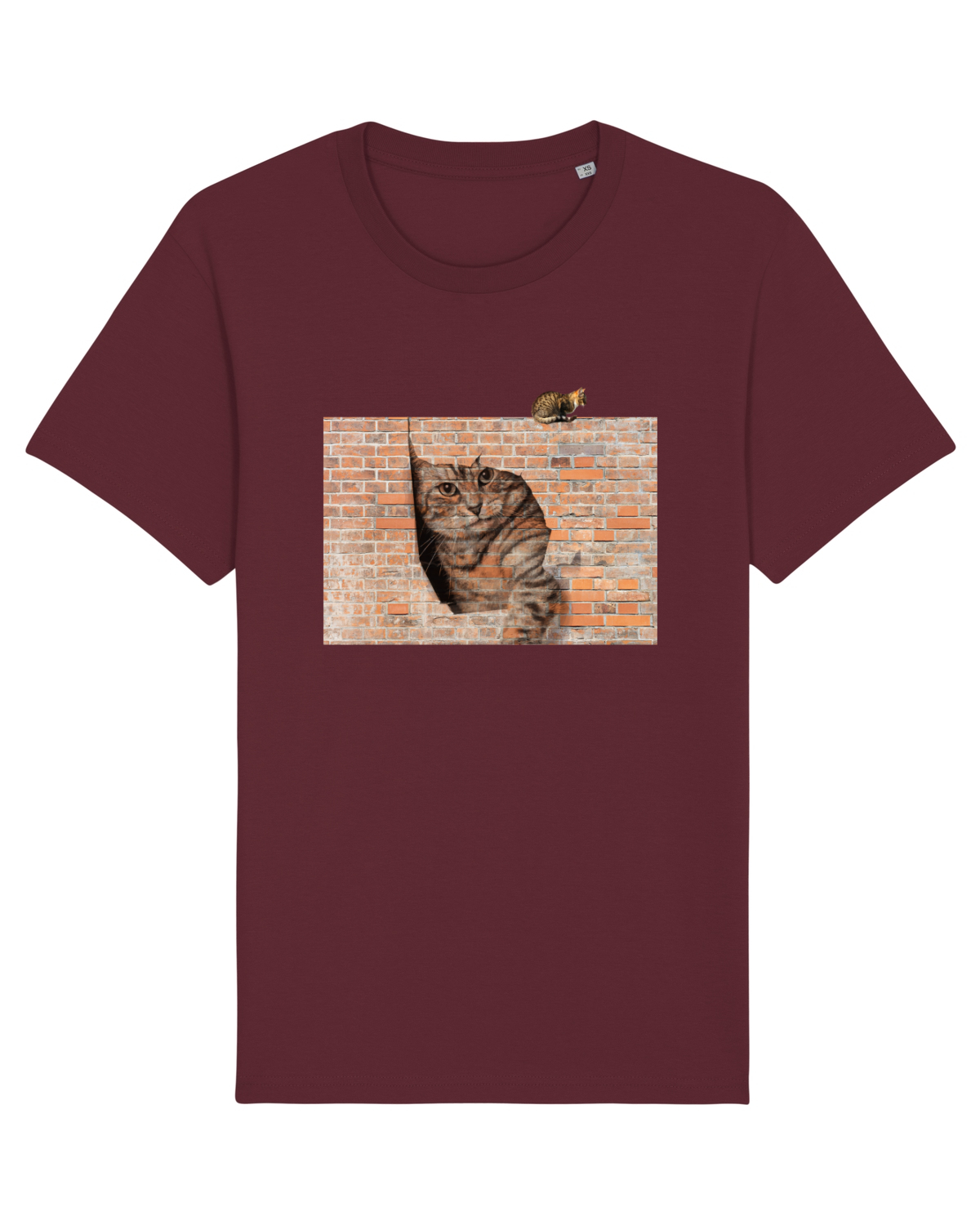 Tricou mânecă scurtă Unisex Rocker Burgundy