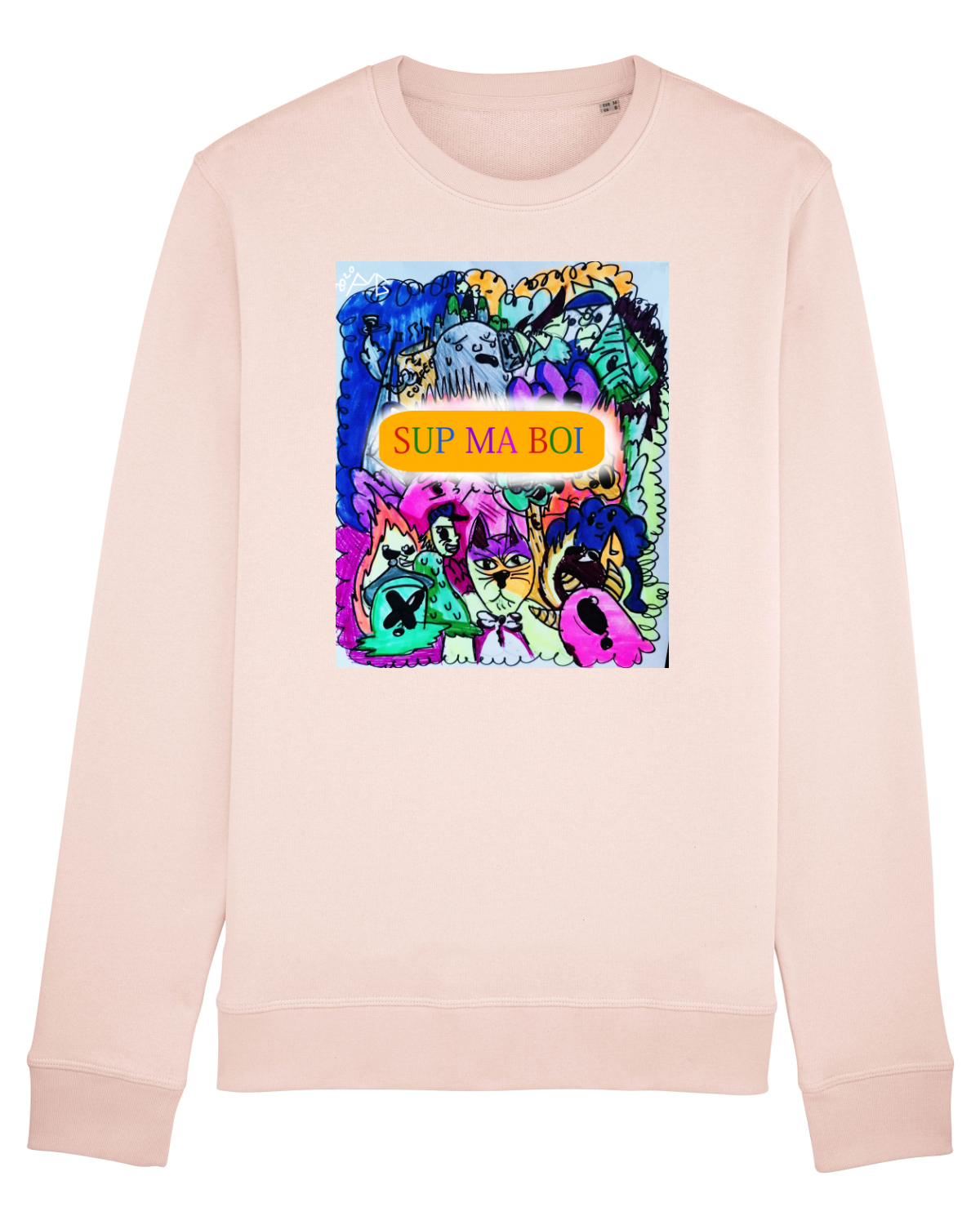 Bluză mânecă lungă Unisex Rise Candy Pink