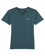 Pocket Kitten Tricou mânecă scurtă guler V Bărbat Presenter