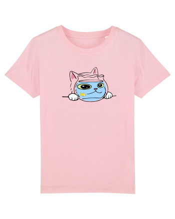 Pisica si acvariul Cotton Pink