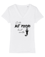 Cute, But Psycho Tricou mânecă scurtă guler V Damă Evoker