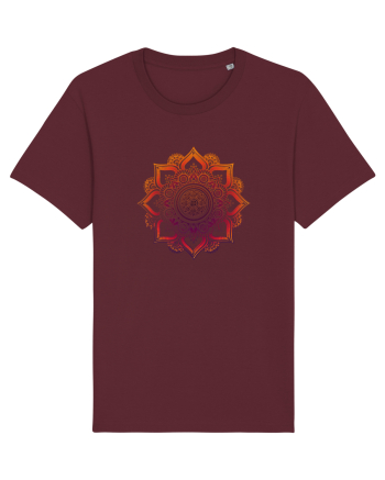 Orange Mandala Burgundy