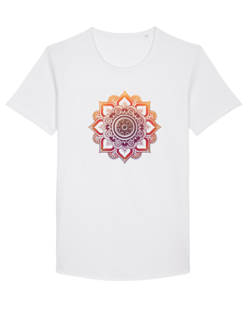 Orange Mandala White