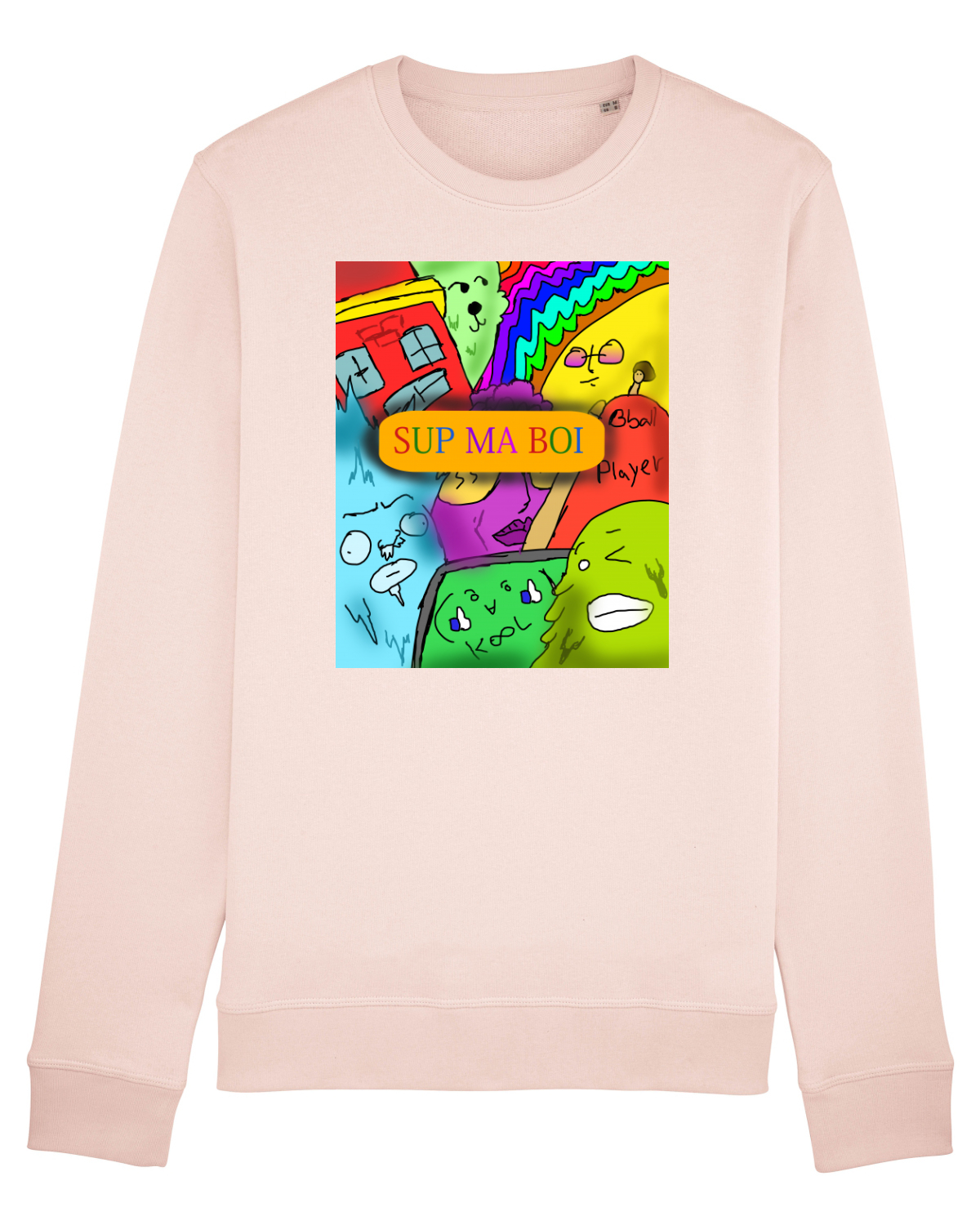 Bluză mânecă lungă Unisex Rise Candy Pink