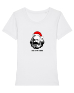 This Is Not Santa Tricou mânecă scurtă guler larg fitted Damă Expresser