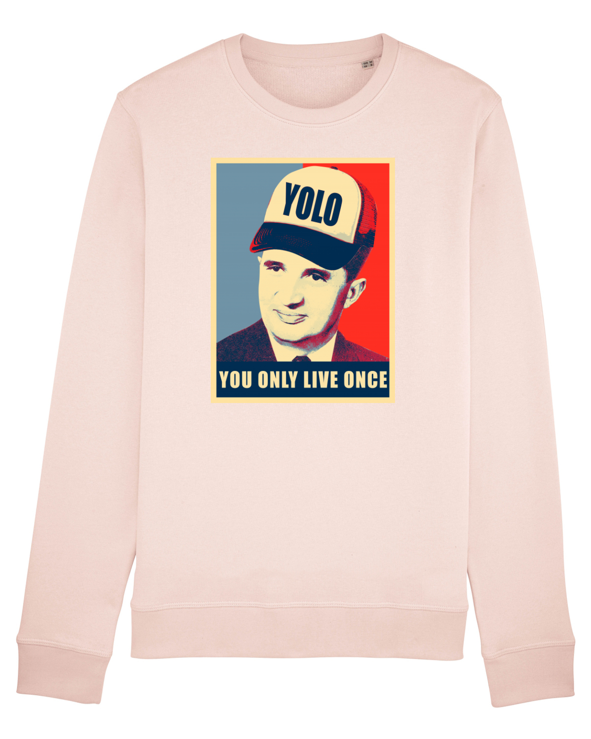 Bluză mânecă lungă Unisex Rise Candy Pink