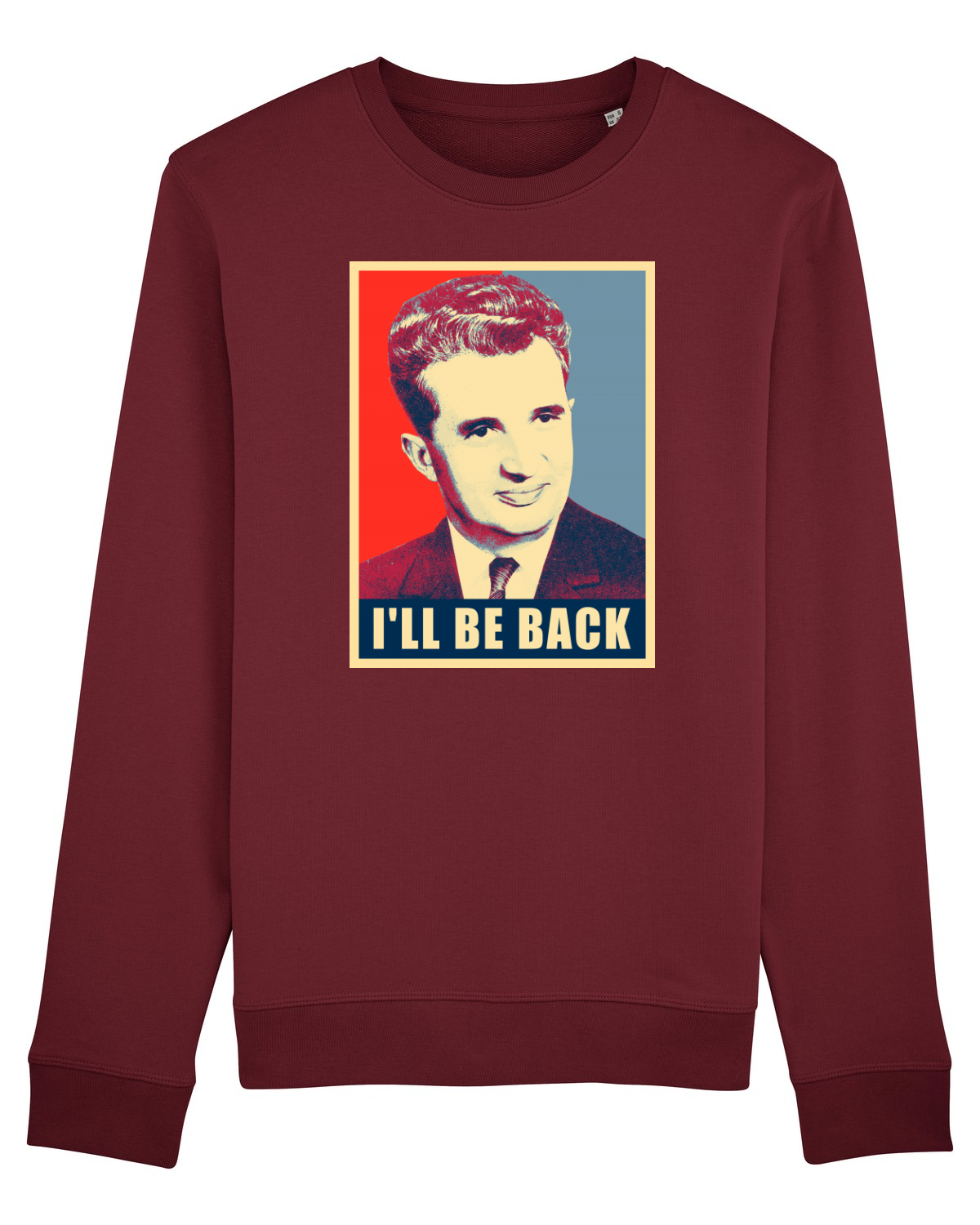 Bluză mânecă lungă Unisex Rise Burgundy