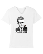 Ceauşescu, I'll be back Tricou mânecă scurtă guler V Bărbat Presenter