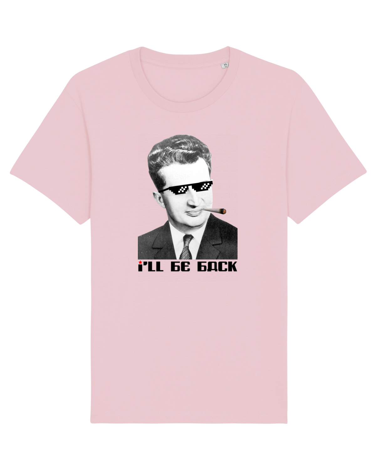 Tricou mânecă scurtă Unisex Rocker Cotton Pink