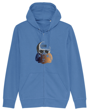 Gas Mask Skull Bright Blue