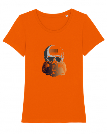 Gas Mask Skull Bright Orange