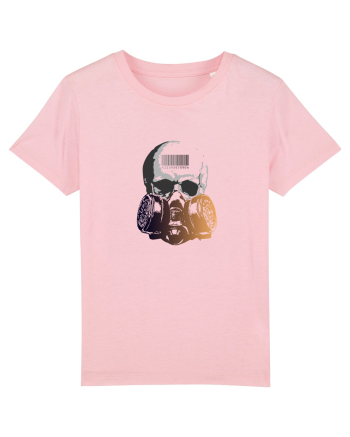 Gas Mask Skull Cotton Pink