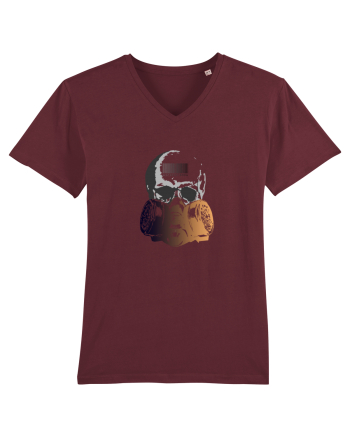Gas Mask Skull Burgundy