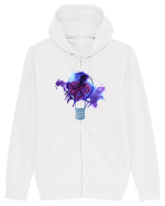 Octopus in a Light Bulb Hanorac cu fermoar Unisex Connector