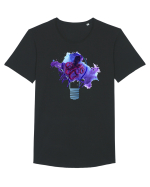 Octopus in a Light Bulb Tricou mânecă scurtă guler larg Bărbat Skater