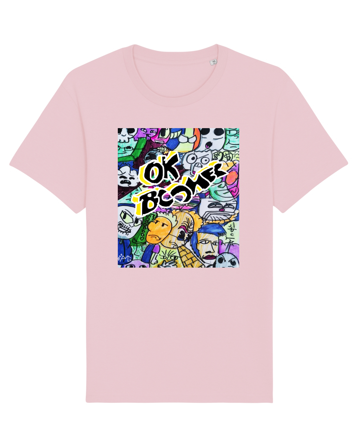 Tricou mânecă scurtă Unisex Rocker Cotton Pink