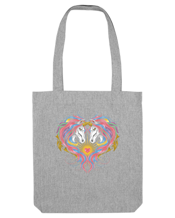 Twin Unicorns Heather Grey