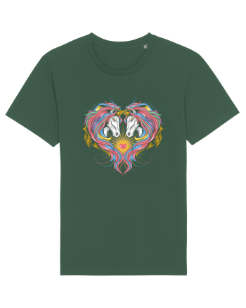 Twin Unicorns Bottle Green