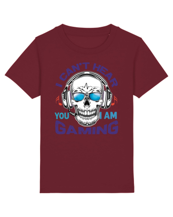 I Can't Hear You I Am Gaming Burgundy