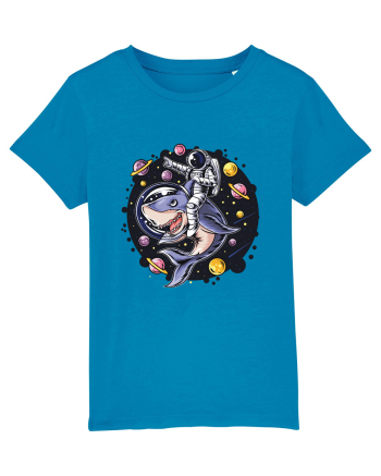 Astronaut Riding A Shark Azur