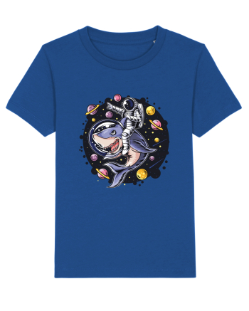 Astronaut Riding A Shark Majorelle Blue