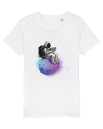Astronaut Reading In Stars Tricou mânecă scurtă  Copii Mini Creator