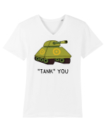 „Tank” you Tricou mânecă scurtă guler V Bărbat Presenter