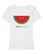 One in a melon Tricou mânecă scurtă guler larg fitted Damă Expresser