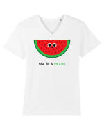 One in a melon Tricou mânecă scurtă guler V Bărbat Presenter