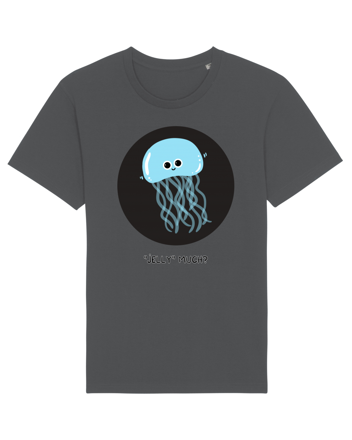 Tricou mânecă scurtă Unisex Rocker Anthracite
