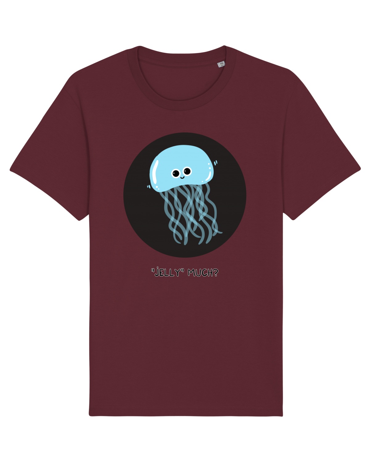 Tricou mânecă scurtă Unisex Rocker Burgundy