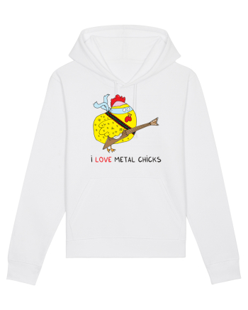 I Love Metal Chicks White