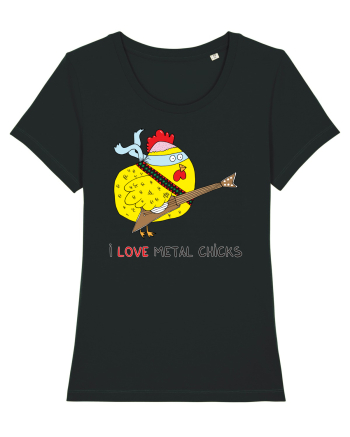 I Love Metal Chicks Black