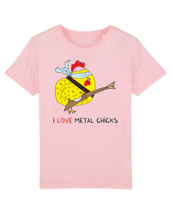 I Love Metal Chicks Cotton Pink