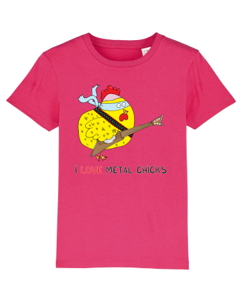 I Love Metal Chicks Raspberry