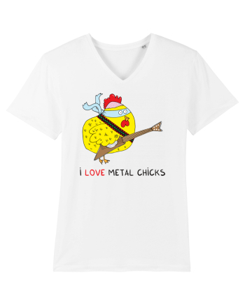 I Love Metal Chicks White