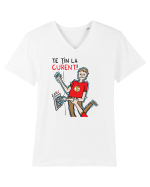 Te țin la curent Tricou mânecă scurtă guler V Bărbat Presenter