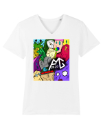 AMG Tricou mânecă scurtă guler V Bărbat Presenter