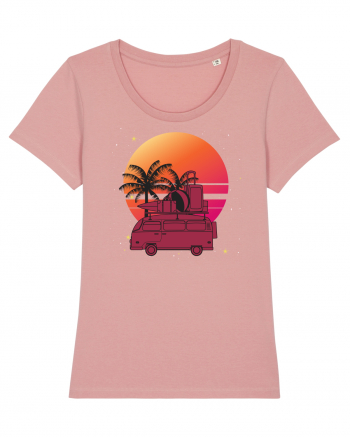 Minivan Retro cu apus de soare  Canyon Pink