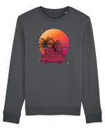 Minivan Retro cu apus de soare  Bluză mânecă lungă Unisex Rise