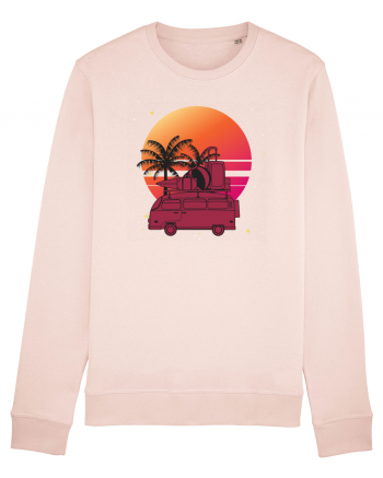 Minivan Retro cu apus de soare  Candy Pink
