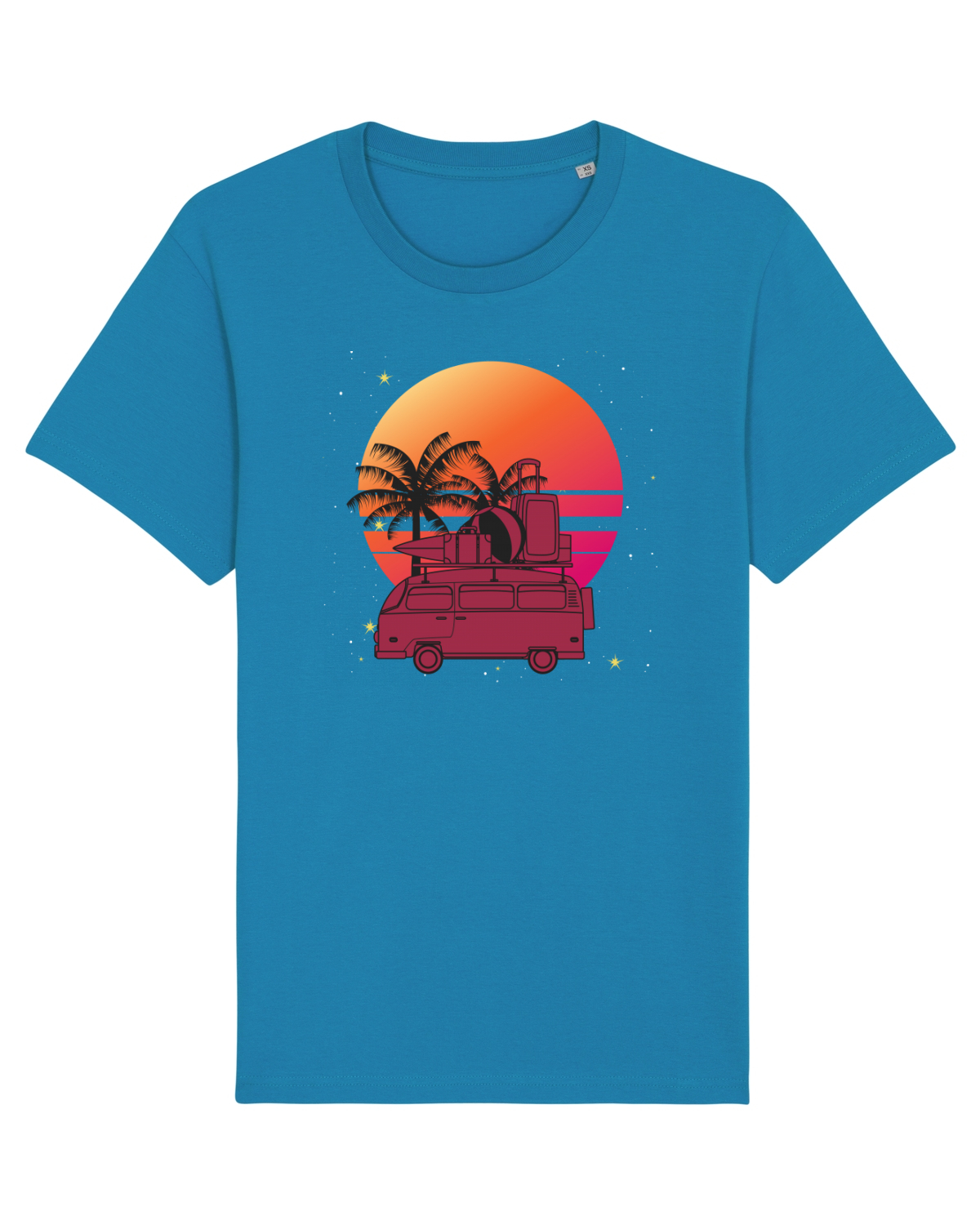 Tricou mânecă scurtă Unisex Rocker Azur